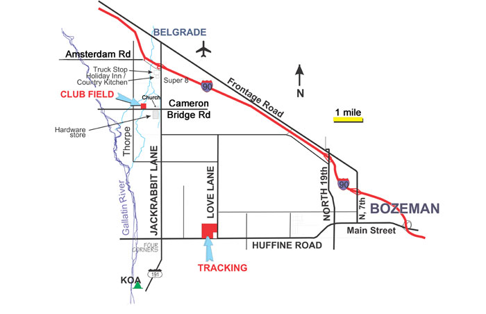 Map to Training Field Map to training field and tracking
